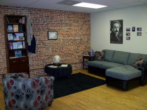 JUST IMAGINE Solutions for Dyslexia, ADD, and ADHD's comfortable waiting room